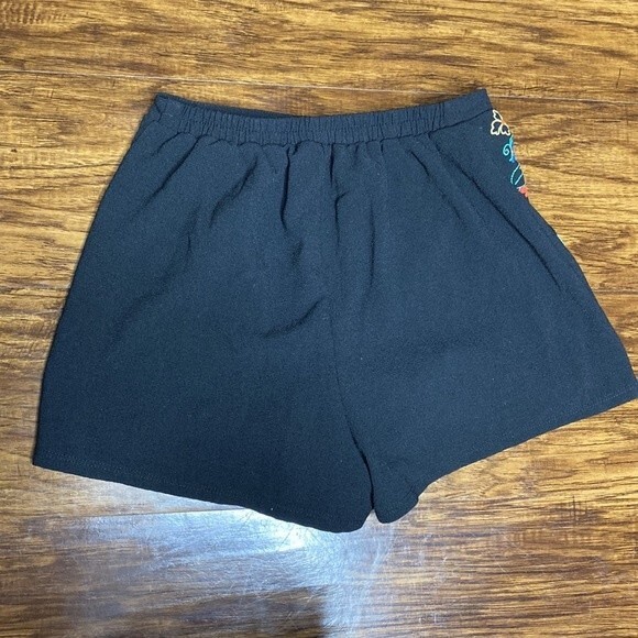 Xhilaration Embroidered Boho Print Black/Multicolor Shorts XS - Picture 4 of 4